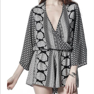 California Moonrise Bell Sleeve Romper NEW w/ tag ~ A245